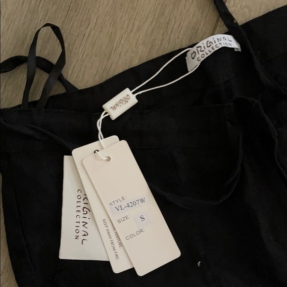 BLACK LININ PANTS - Picture 2 of 3